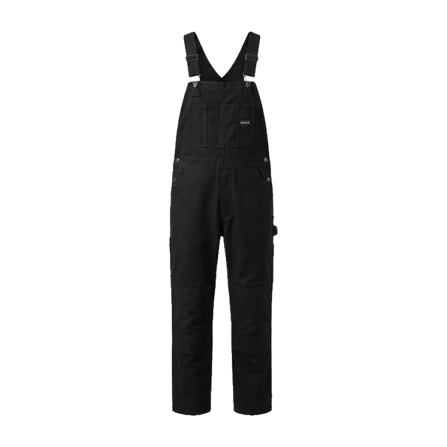 Bib and brace overall in black