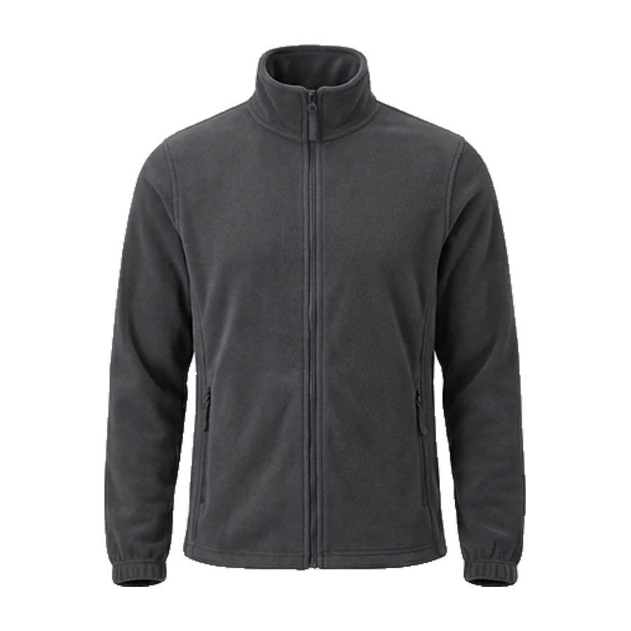 Fleece jacket in charcoal