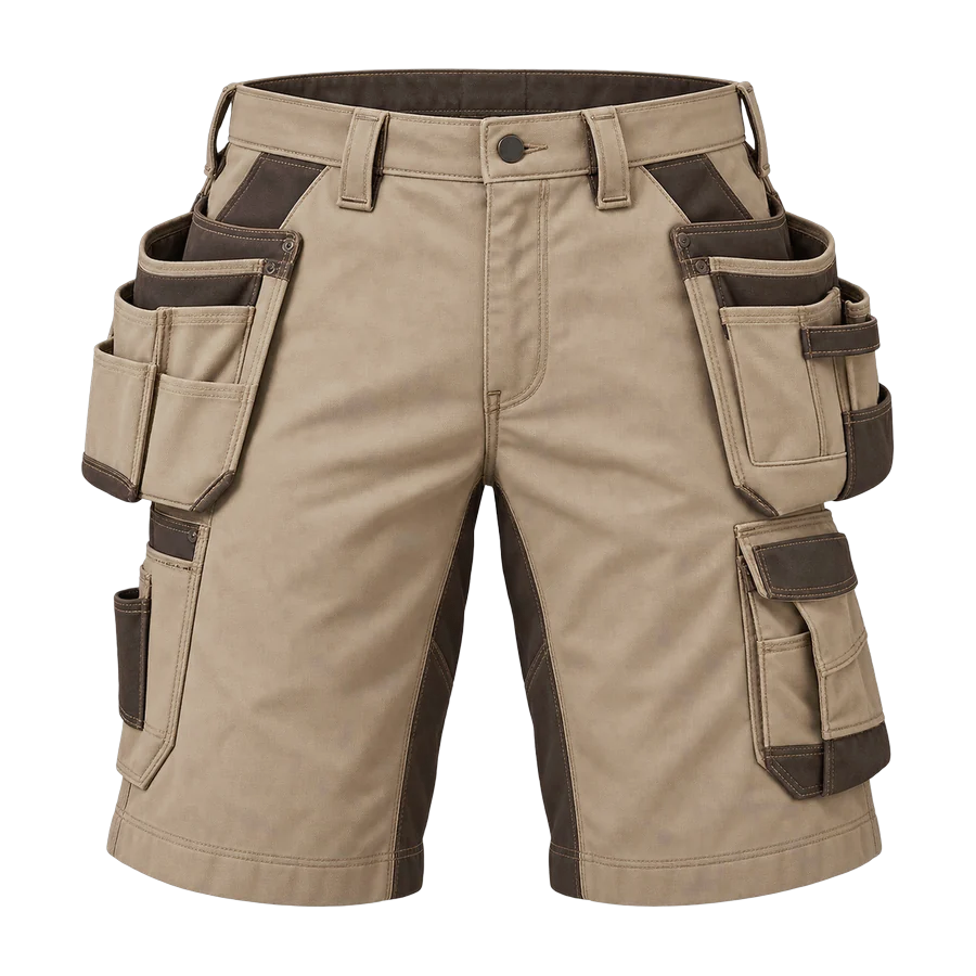 Craftsman Holster Work Shorts in khaki