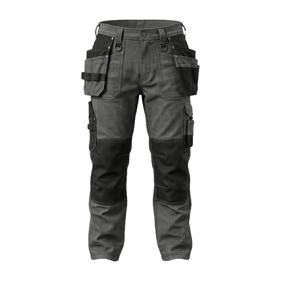 Knee Protector Work Trousers in charcoal