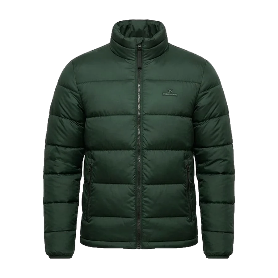 Padded jacket in bottle green
