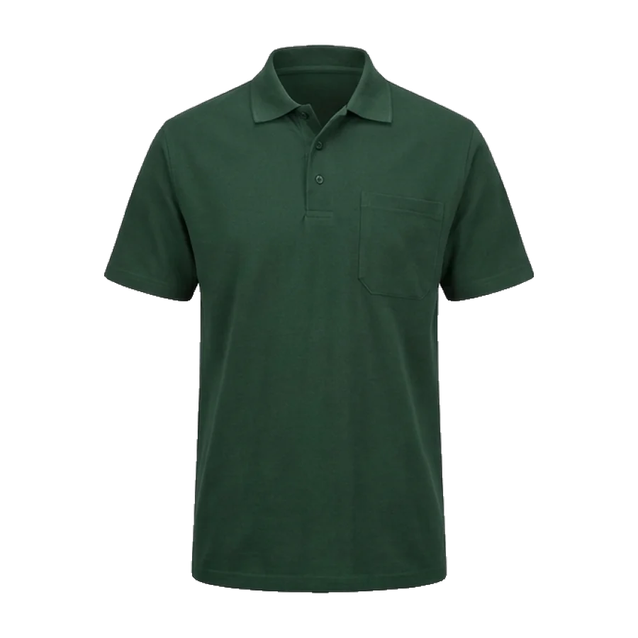 Polo shirt in bottle green