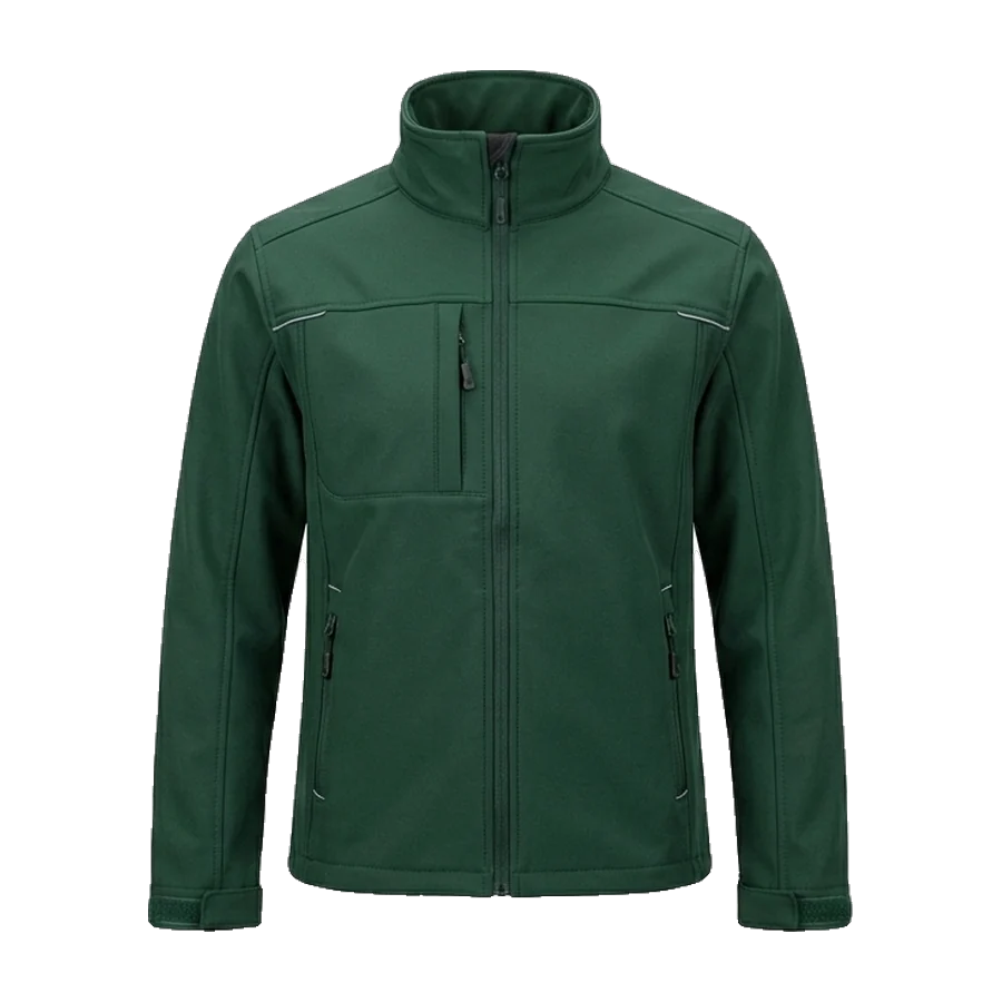 Softshell jacket in bottle green