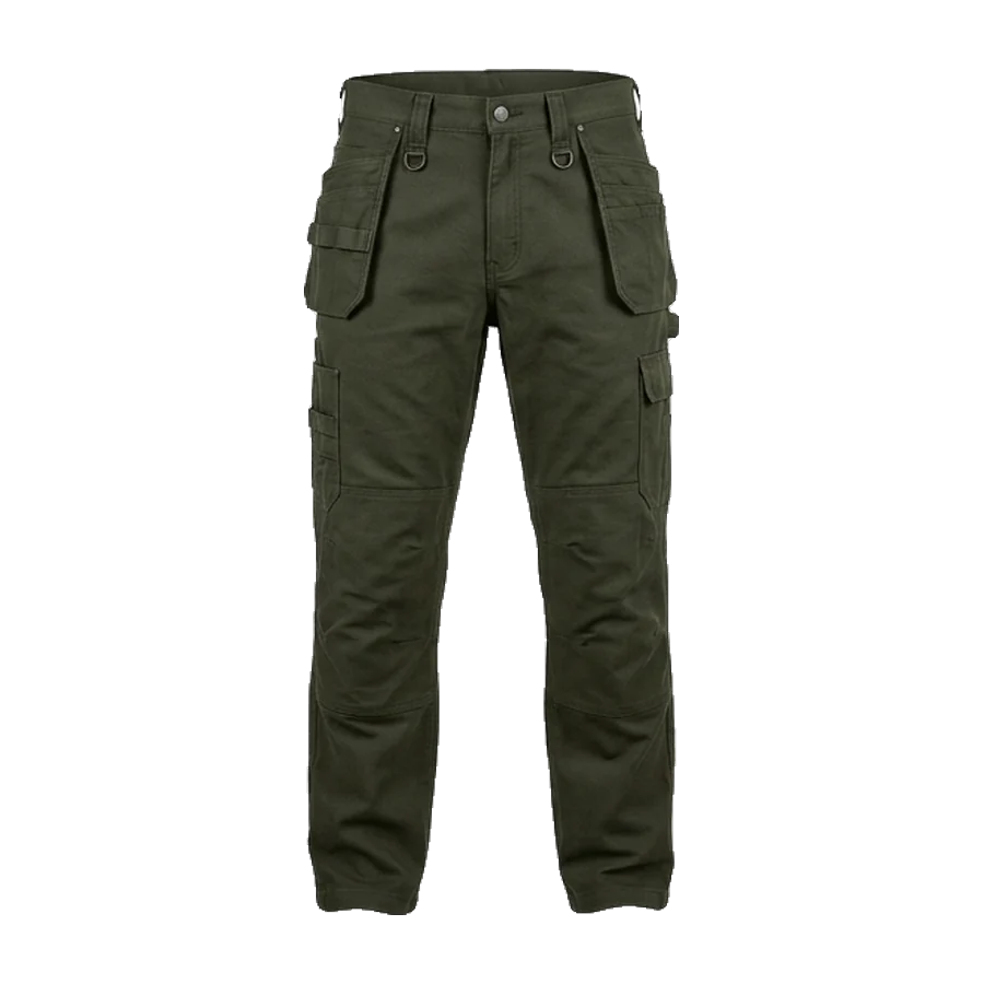 Work trousers in olive